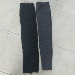 Small black and gray Pink Rose leggings